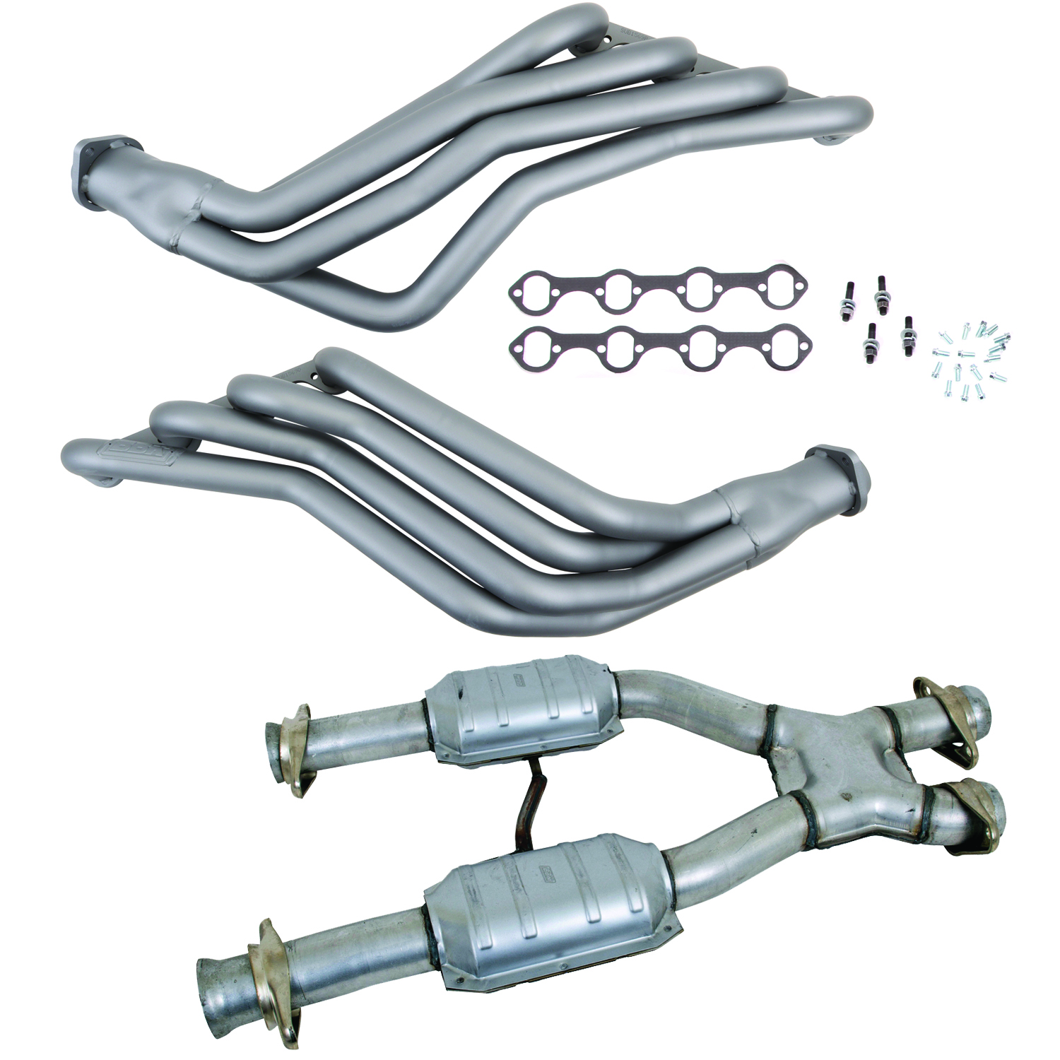 BBK Performance Parts 15692 86-93 MUSTANG 1-3/4 LONG TUBE 351 SWAP HEADERS PLUS MID PIPE (TITANIUM CERAMIC)